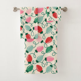 Conjunto De Toalhas Retro Glow Lights