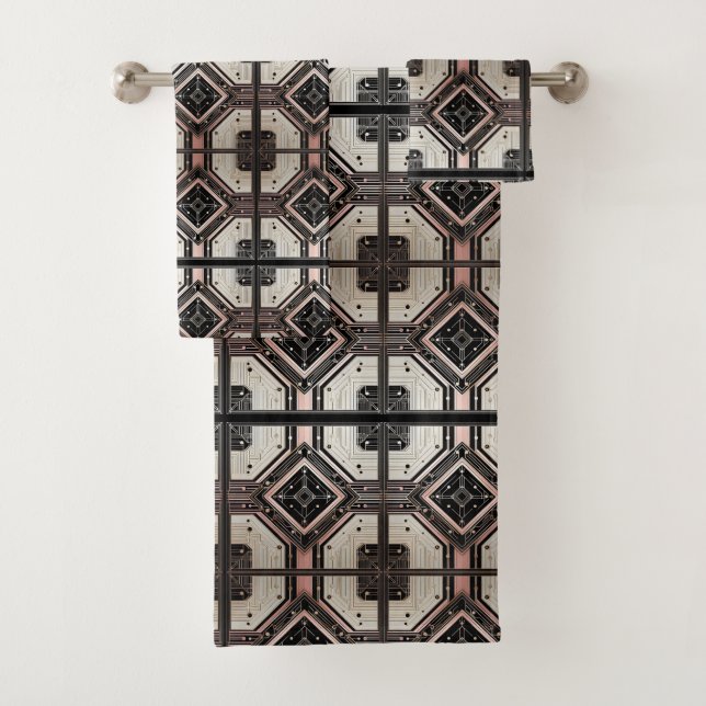 Conjunto de Toalhas Retro Mid Century Modern encon (Insitu)