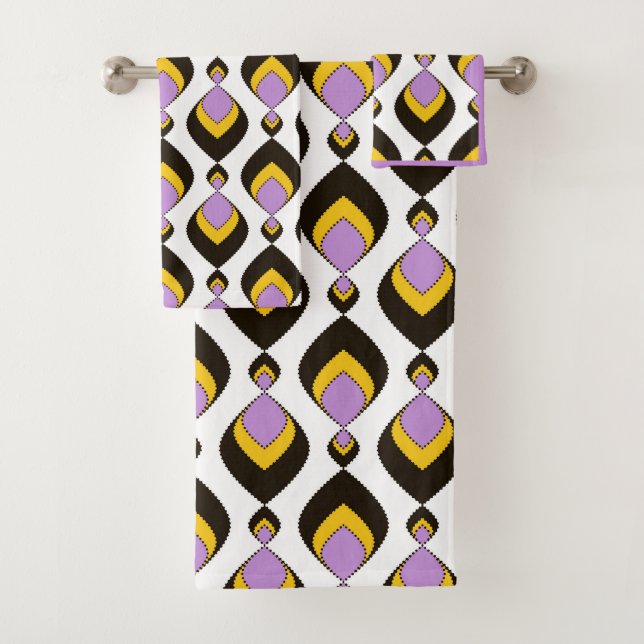 Conjunto De Toalhas Retroativo, ornamento retrô (Insitu)