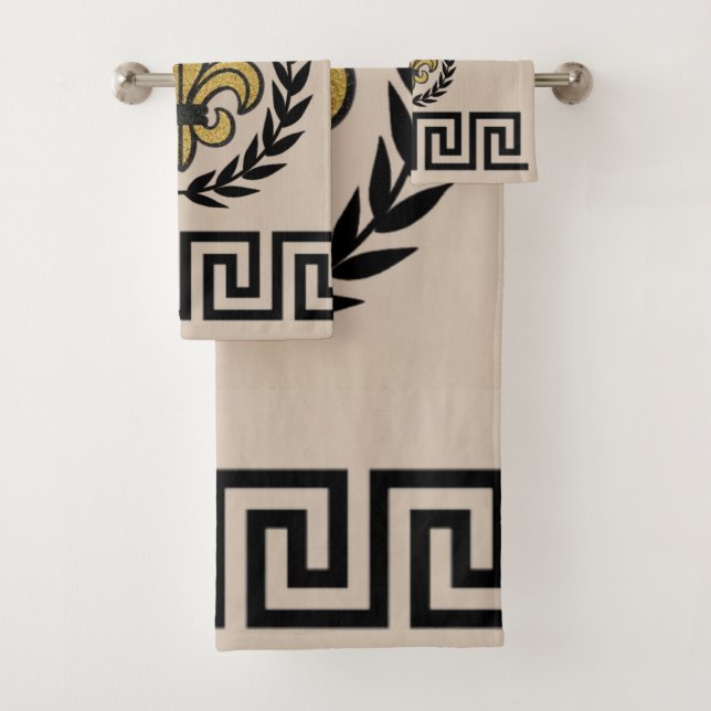 Conjunto De Toalhas Revival do Império Francês Fleur De Lis Guest/Gift (Insitu)