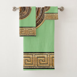 Conjunto De Toalhas Revival Grego Medusa