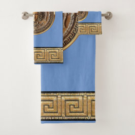 Conjunto De Toalhas Revival Grego Medusa