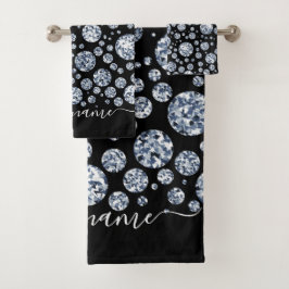 Conjunto De Toalhas Rhinestona da vespa-do-diamante