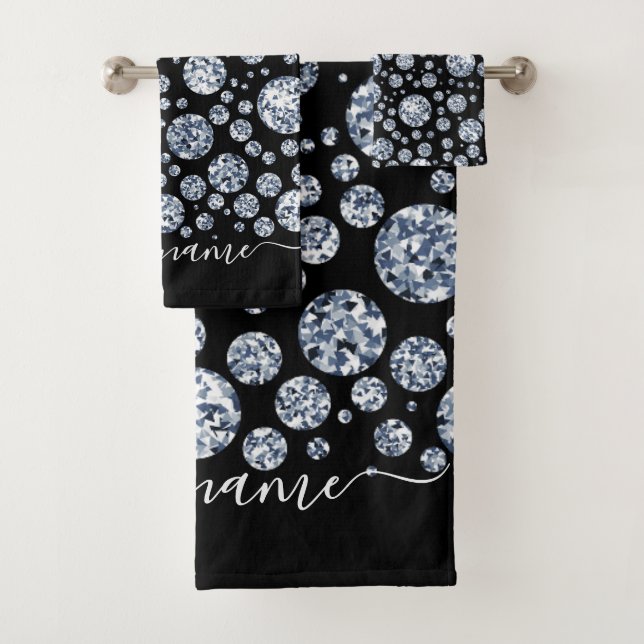 Conjunto De Toalhas Rhinestona da vespa-do-diamante (Insitu)