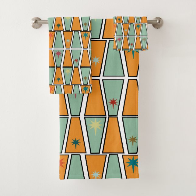 Conjunto De Toalhas Rhombuses with Starbursts  (Insitu)