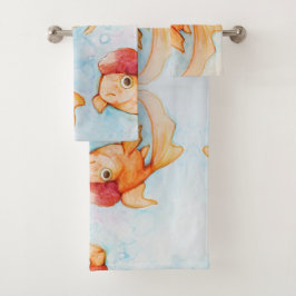 Conjunto De Toalhas Rico Oranda Goldfish