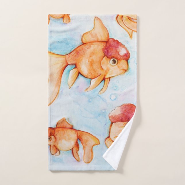 Conjunto De Toalhas Rico Oranda Goldfish (Toalha de mão)