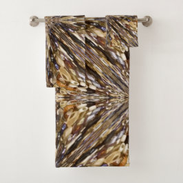 Conjunto De Toalhas Riqueza Do Padrão De Abstrato de Miçanga De Sement