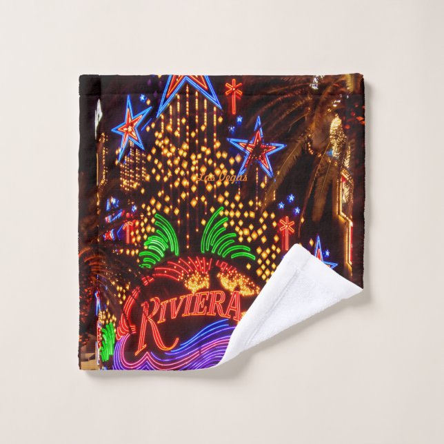 Conjunto De Toalhas Riviera Neon Lights Las Vegas (Pano de lavar)