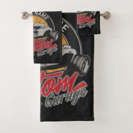 Conjunto De Toalhas Roadster Personalizado de Retrô Personalizado de G