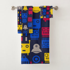 Conjunto De Toalhas robôs de desenho animado