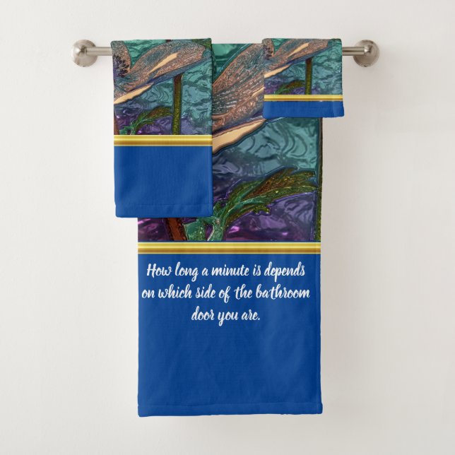 Conjunto De Toalhas Românico moderno com espuma de ouro, flor de vidro (Insitu)