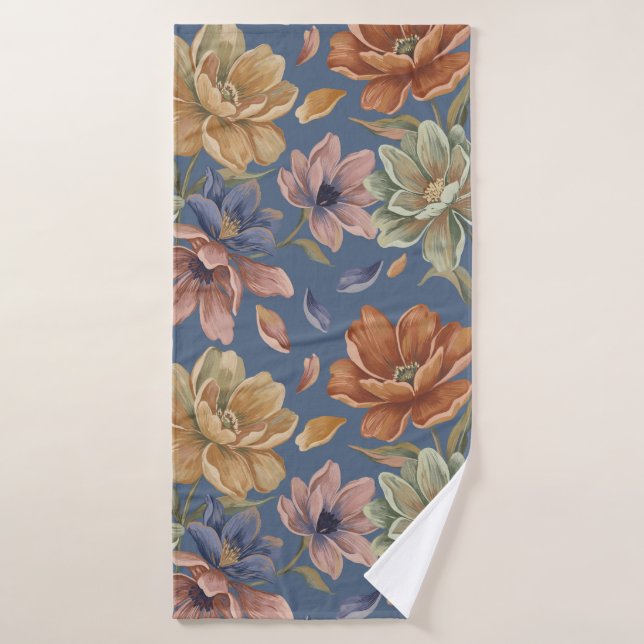 Conjunto De Toalhas Romantic Cottage Flowers (Toalha de Banho)