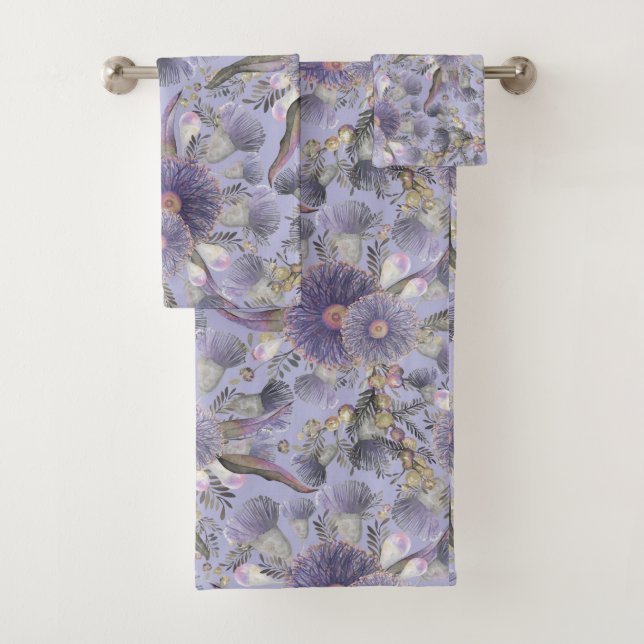 Conjunto De Toalhas Romântica Mauve Wattle & Eucalyptus Bath Totol (Insitu)