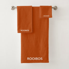 Conjunto De Toalhas Rooibos - cor vermelha castanho