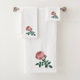 Conjunto De Toalhas Rosa