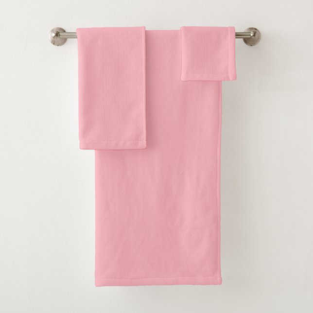 Conjunto De Toalhas Rosa Claro (Insitu)