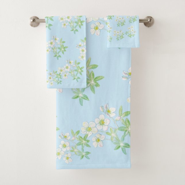 Conjunto De Toalhas Rosa de Natal, Hellebore (Insitu)