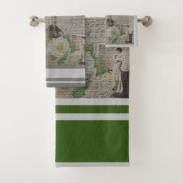 Conjunto De Toalhas Rosa Floral do Luxury Modern Vintage