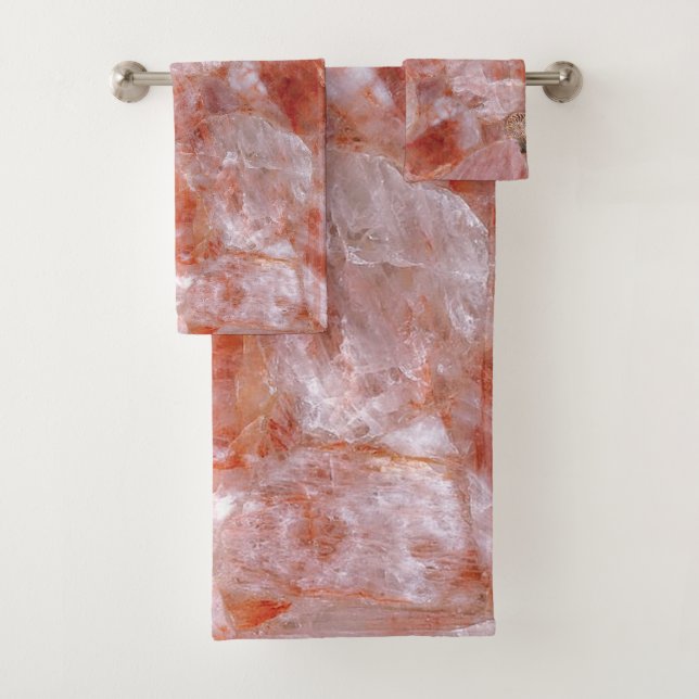 Conjunto De Toalhas Rosa Quartz Crystal Elegant Bath Towels (Insitu)