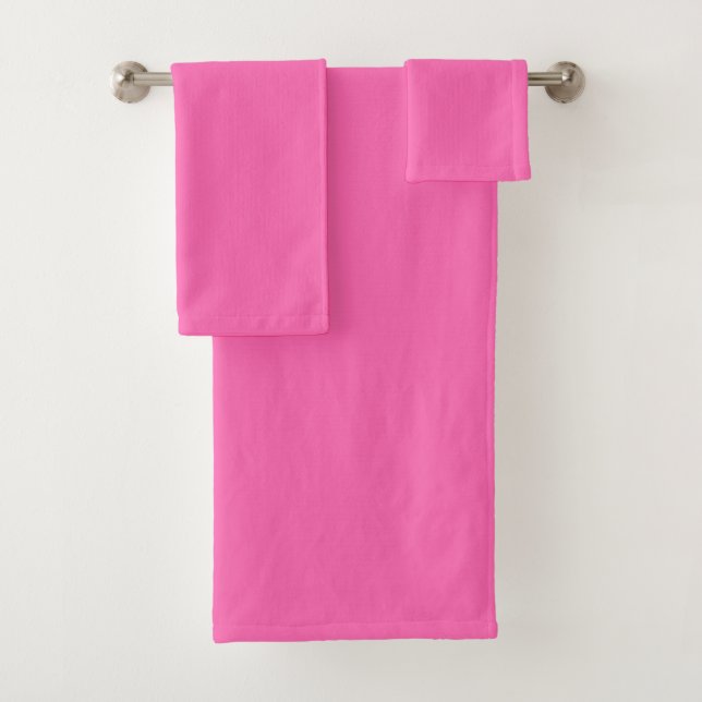 Conjunto De Toalhas Rosa quente (Insitu)