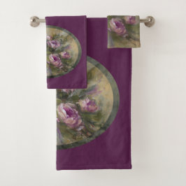 Conjunto De Toalhas Rosa / Roxo