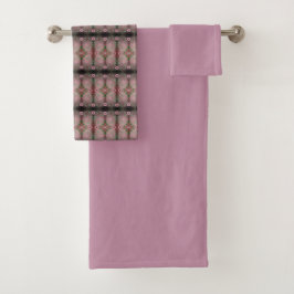 Conjunto De Toalhas Rosa Três Pedaços