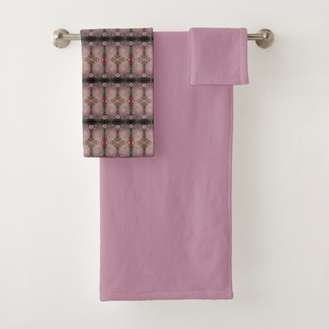 Conjunto De Toalhas Rosa Três Pedaços (Insitu)