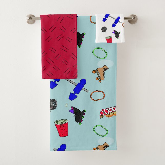 Conjunto de toalhas rosas (Insitu)