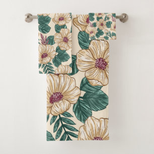 Conjunto De Toalhas Rosas