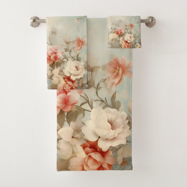Conjunto De Toalhas Rosas (Insitu)