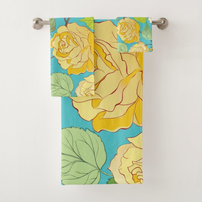 CONJUNTO DE TOALHAS ROSAS 5 (Insitu)