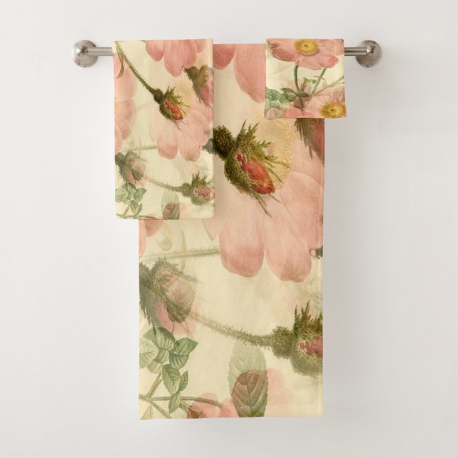 Conjunto de Toalhas Rosas Pink Delicadas – Luxo Es (Insitu)
