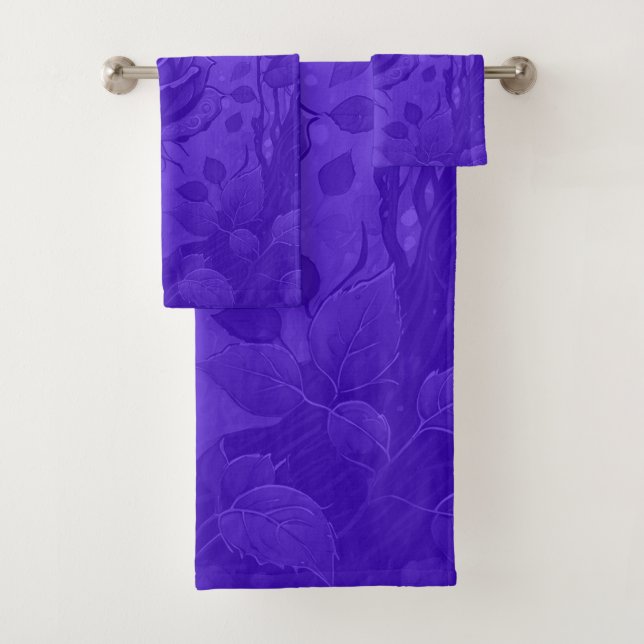 Conjunto De Toalhas Rosas Roxos Profundos Motif 2 (Insitu)