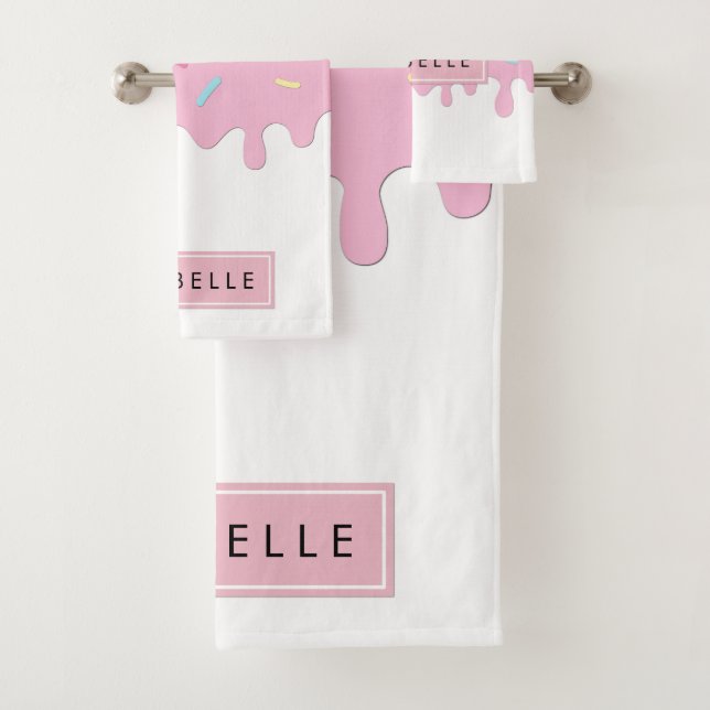 Conjunto De Toalhas Rosquinha Glazar, Icagem, Glacé, Sprinkles, Seu No (Insitu)