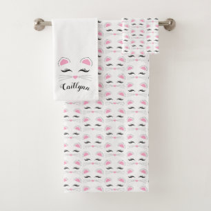 Conjunto De Toalhas Rosto de Gato de Gama