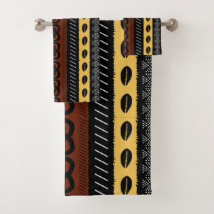Conjunto De Toalhas Roupa de Lama do Estilo Bogolan Africano Inspirada