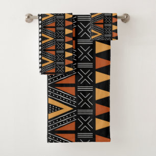 Conjunto De Toalhas Roupa de Lama do Estilo Bogolan Africano Inspirada