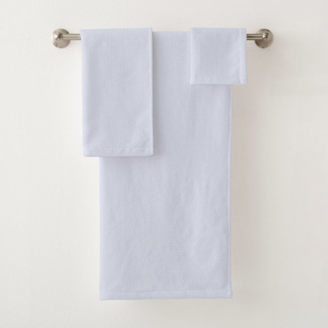 Conjunto De Toalhas Roxo Cinza Suave Branco Pálido Cor Sólida Pastel (Insitu)