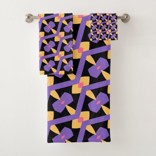 Conjunto De Toalhas Roxo Decorativo (Insitu)