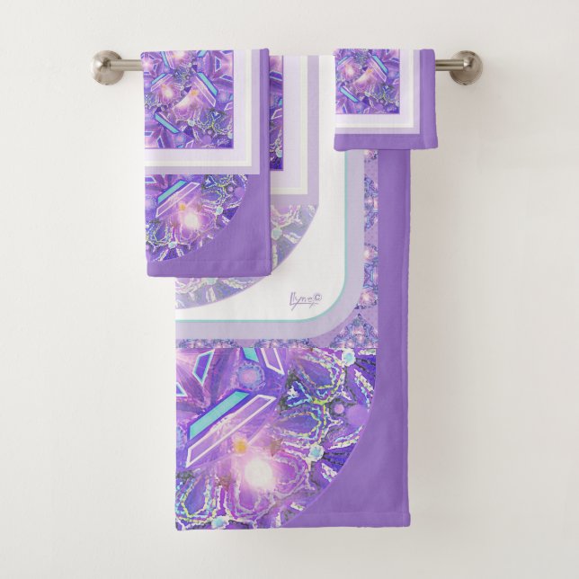 Conjunto De Toalhas Roxo W1 (Insitu)