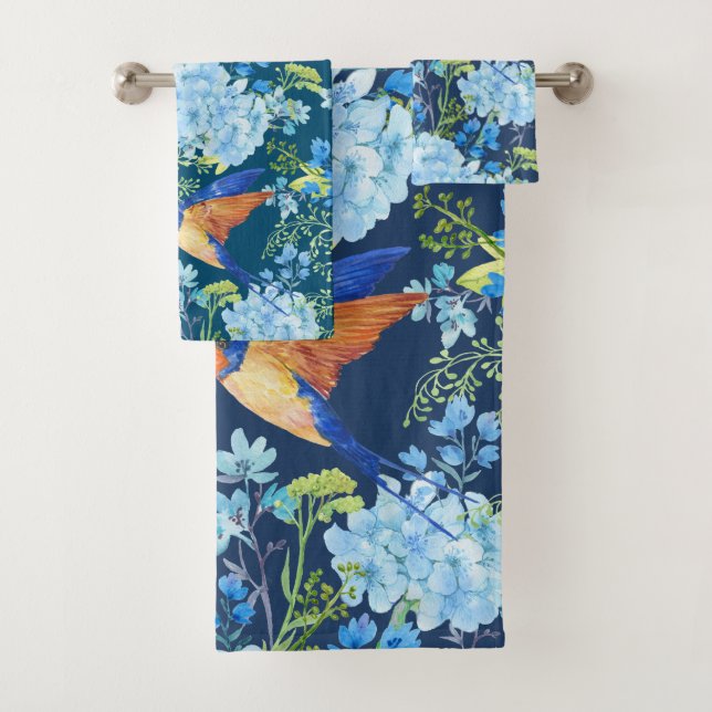 Conjunto De Toalhas Royal Blue Jay (Insitu)
