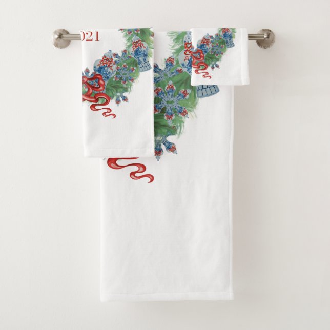 Conjunto De Toalhas Rua 2021 Natal Ginger Jar  (Insitu)