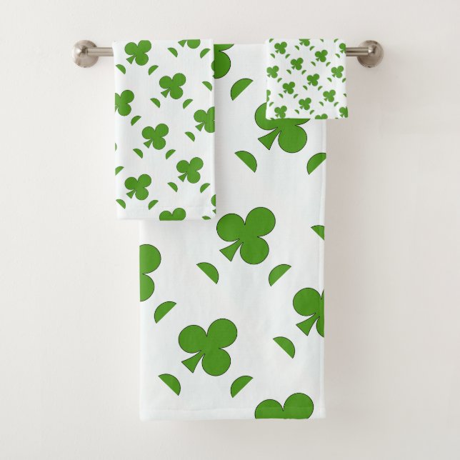 Conjunto De Toalhas Rua de Shamrock, Feriado do Dia de Patrick (Insitu)
