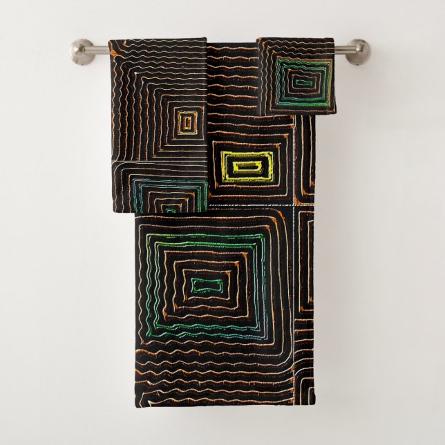 Conjunto De Toalhas Rustic Mod Kuba (Insitu)