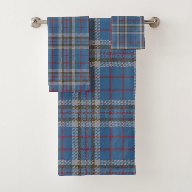 Conjunto De Toalhas Rustic Xadrez Thompson Tartan (Insitu)