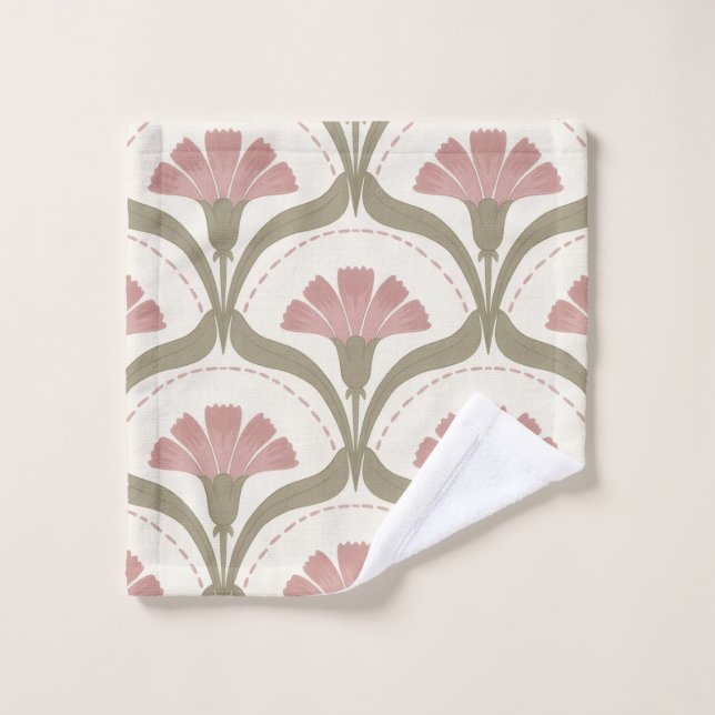 Conjunto De Toalhas Sage and Rose Bathroom Towel Set (Pano de lavar)