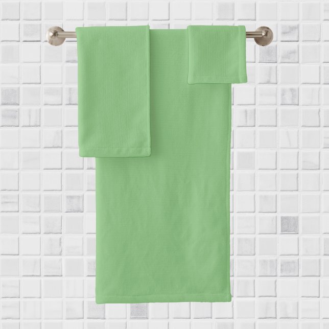 Conjunto De Toalhas Sage : Cor Sólida Uniforme (Criador carregado)