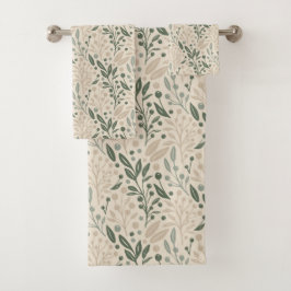Conjunto De Toalhas Sage Garden