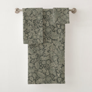 Conjunto De Toalhas Sage Green Floral